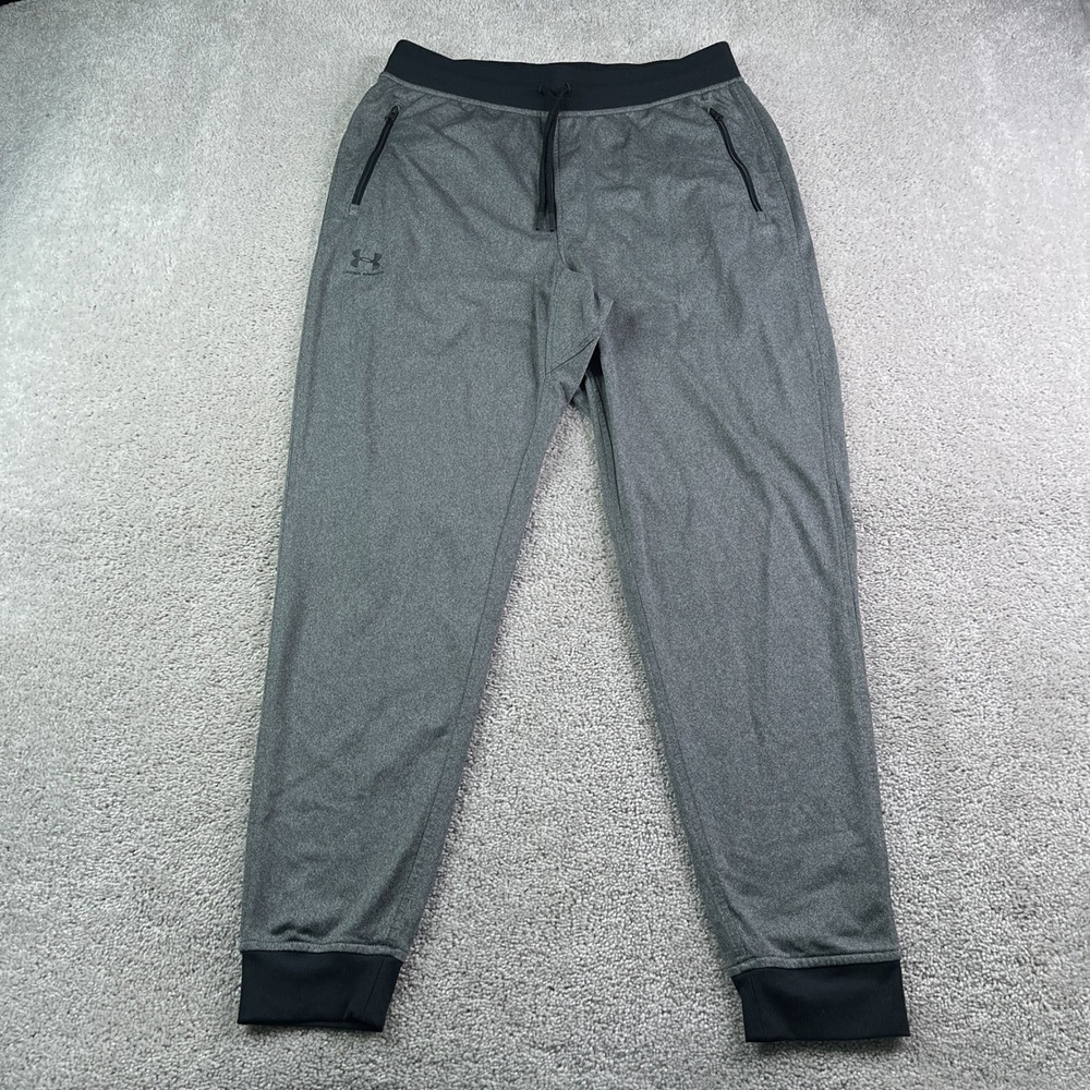 Under Armour Pants Mens Large Gray Sportstyle Joggers Tapered Training Gym